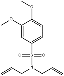 N,N-diallyl-3,4-dimethoxybenzenesulfonamide Struktur