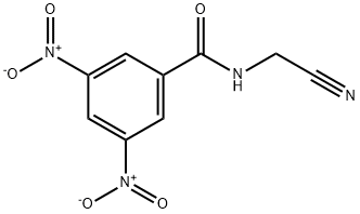 N-(cyanomethyl)-3,5-dinitrobenzamide Struktur