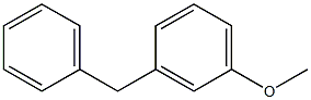 Benzene, 1-methoxy-3-(phenylmethyl)- Struktur