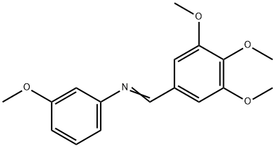 (3-methoxyphenyl)(3,4,5-trimethoxybenzylidene)amine Struktur