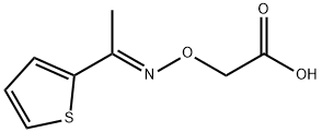 ({[(1E)-1-(thiophen-2-yl)ethylidene]amino}oxy)acetic acid Struktur