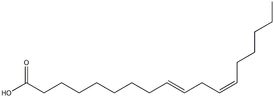 9,12-Octadecadienoicacid, (9E,12Z)- Struktur