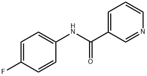 3-Pyridinecarboxamide,N-(4-fluorophenyl)- Struktur