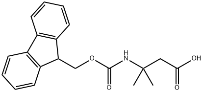 N-Fmoc-3-amino-3-methylbutanoic acid Struktur