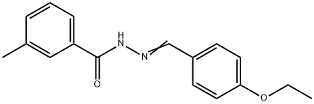 N'-(4-ethoxybenzylidene)-3-methylbenzohydrazide Struktur