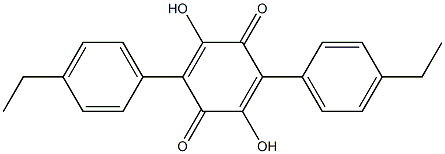 2,5-Cyclohexadiene-1,4-dione,2,5-bis(4-ethylphenyl)-3,6-dihydroxy- Struktur