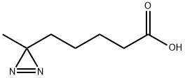 5-(3-methyl-3H-diazirin-3-yl)pentanoic acid Struktur