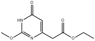 ethyl 2-(2-methoxy-6-oxo-1,6-dihydropyrimidin-4-yl)acetate Struktur