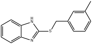 2-((3-methylbenzyl)thio)-1H-benzo[d]imidazole Struktur