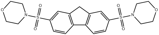 2,7-bis(morpholinosulfonyl)-9H-fluorene Struktur