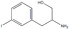 DL-b-amino-3-iodo- Benzenepropanol Struktur