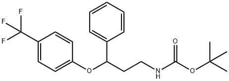 TERT-BUTYL 3-(4-(TRIFLUOROMETHYL)PHENOXY)-3-PHENYLPROPYLCARBAMATE Struktur