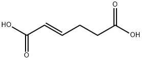 2-Hexenedioic acid Struktur