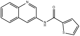 N-(quinolin-3-yl)thiophene-2-carboxamide Struktur