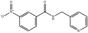 3-nitro-N-(pyridin-3-ylmethyl)benzamide Struktur