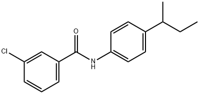 N-[4-(butan-2-yl)phenyl]-3-chlorobenzamide Struktur