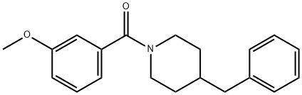 (4-benzylpiperidin-1-yl)(3-methoxyphenyl)methanone Struktur