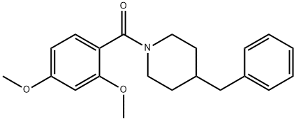 (4-benzylpiperidin-1-yl)-(2,4-dimethoxyphenyl)methanone Struktur