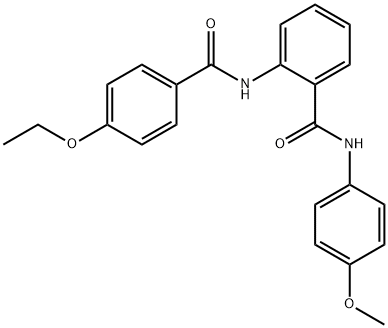 2-[(4-ethoxybenzoyl)amino]-N-(4-methoxyphenyl)benzamide Struktur