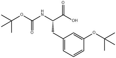 N-Boc-L-3-(1,1-dimethylethoxy)-Phenylalanine Struktur