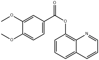 8-quinolinyl 3,4-dimethoxybenzoate Struktur