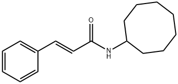 (2E)-N-cyclooctyl-3-phenylprop-2-enamide Struktur