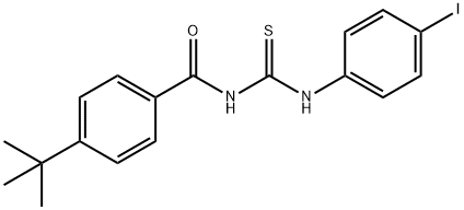 4-tert-butyl-N-{[(4-iodophenyl)amino]carbonothioyl}benzamide Struktur