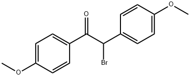 Ethanone,2-bromo-1,2-bis(4-methoxyphenyl)- Struktur