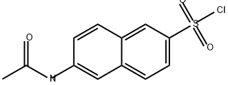 2-Naphthalenesulfonyl chloride, 6-(acetylamino)- Struktur