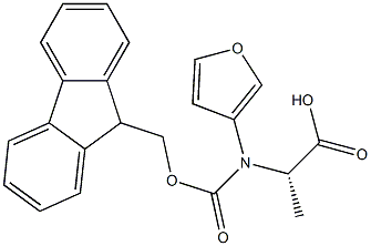 N-Fmoc-S-3-Furanalanine Struktur