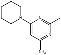 2-methyl-6-(piperidin-1-yl)pyrimidin-4-amine Struktur