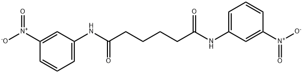 N,N'-bis(3-nitrophenyl)hexanediamide Struktur