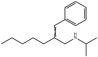 [(2E)-2-(phenylmethylidene)heptyl](propan-2-yl)amine Struktur