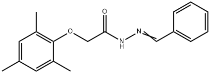 (2,4,6-Trimethyl-phenoxy)-acetic acid benzylidene-hydrazide Struktur