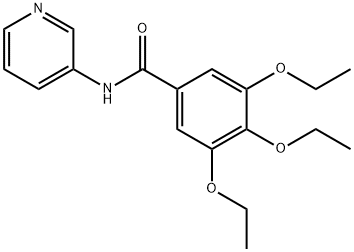 3,4,5-triethoxy-N-(pyridin-3-yl)benzamide Struktur