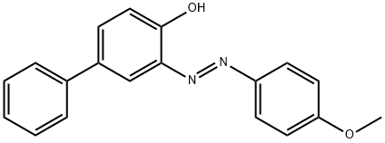 3-[(4-methoxyphenyl)diazenyl]-4-biphenylol Struktur