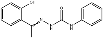 1-(2-hydroxyphenyl)ethanone N-phenylsemicarbazone Struktur