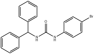 1-benzhydryl-3-(4-bromophenyl)urea Struktur