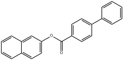 2-naphthyl 4-biphenylcarboxylate Struktur