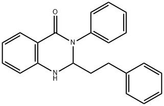 2-Phenethyl-3-phenyl-2,3-dihydro-1H-quinazolin-4-one Struktur