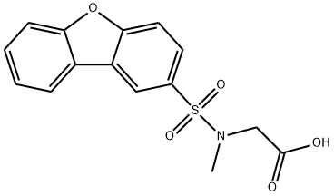 [(Dibenzofuran-2-sulfonyl)-methyl-amino]-acetic acid Struktur