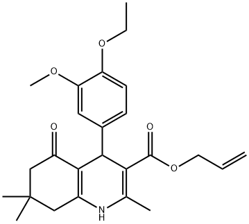 allyl 4-(4-ethoxy-3-methoxyphenyl)-2,7,7-trimethyl-5-oxo-1,4,5,6,7,8-hexahydroquinoline-3-carboxylate|