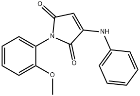 1-(2-methoxyphenyl)-3-(phenylamino)-1H-pyrrole-2,5-dione Struktur