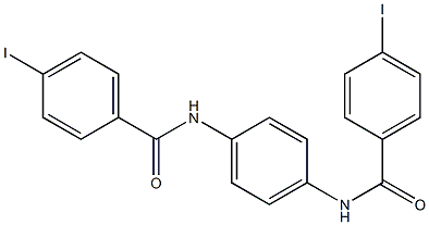 N,N'-1,4-phenylenebis(4-iodobenzamide) Struktur