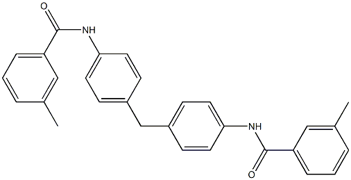 N,N'-[methylenebis(4,1-phenylene)]bis(3-methylbenzamide) Struktur