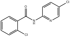 2-chloro-N-(5-chloropyridin-2-yl)benzamide Struktur