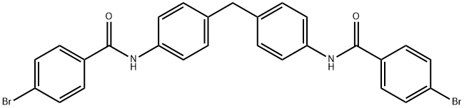 N,N'-[methylenebis(4,1-phenylene)]bis(4-bromobenzamide) Struktur