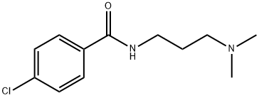 4-chloro-N-[3-(dimethylamino)propyl]benzamide Struktur