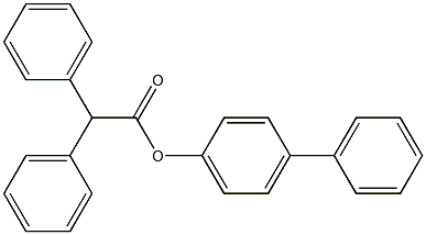 4-biphenylyl diphenylacetate Struktur