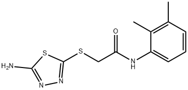 2-[(5-amino-1,3,4-thiadiazol-2-yl)sulfanyl]-N-(2,3-dimethylphenyl)acetamide Struktur